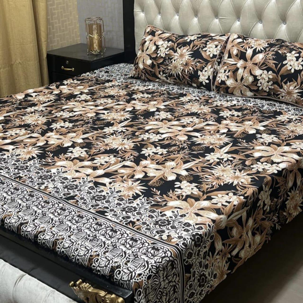 3D-Crystal Cotton Bedsheets